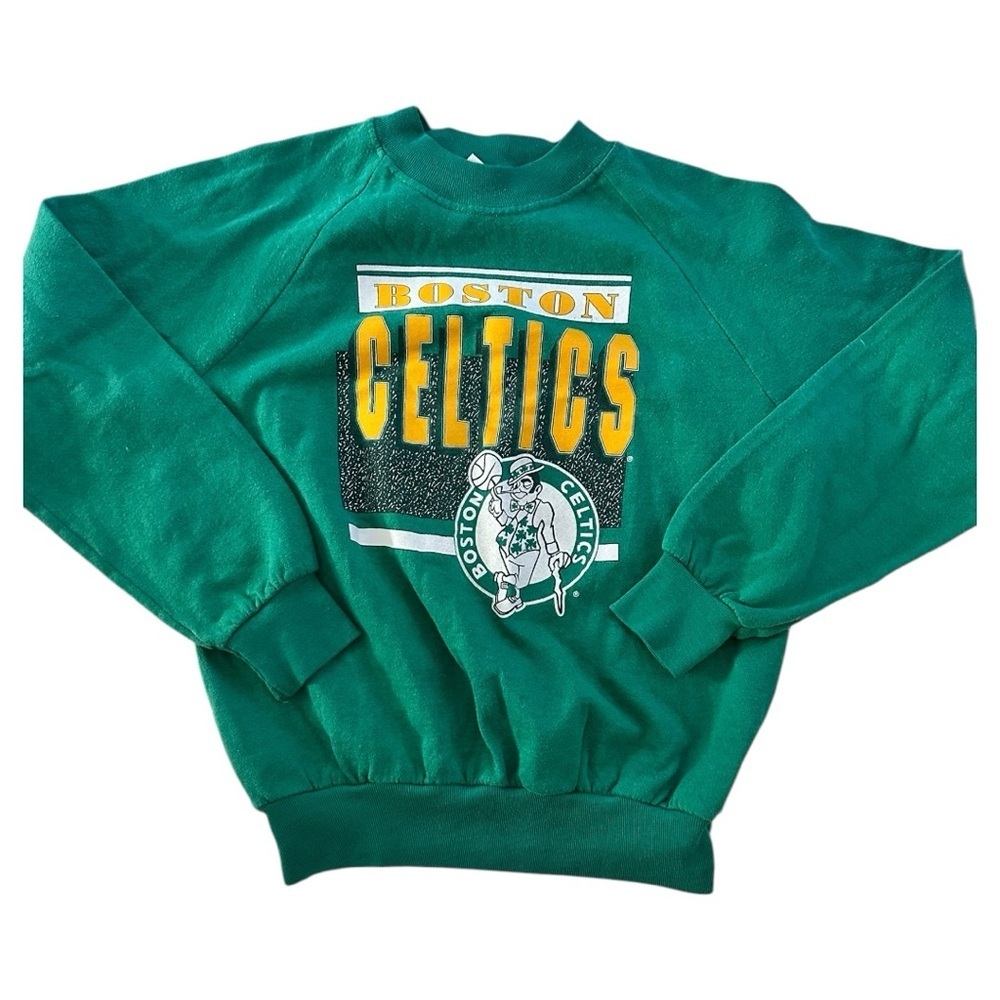 Vintage Boston Celtics Green Crewneck Sweatshirt - Officially Licensed NBA